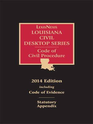 cover image of Louisiana Code of Civil Procedure